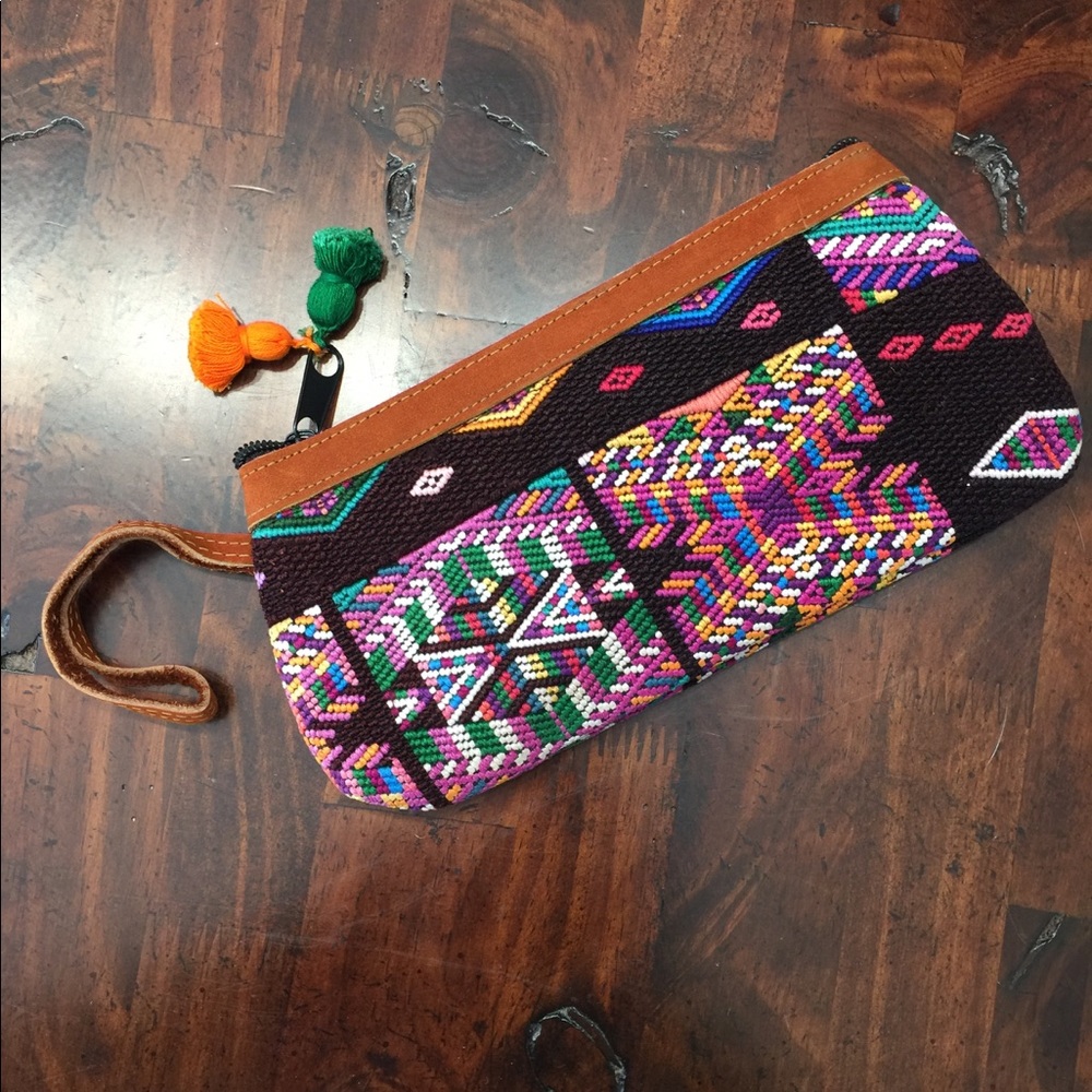 Huipil clutch wristlet not nena purse bag